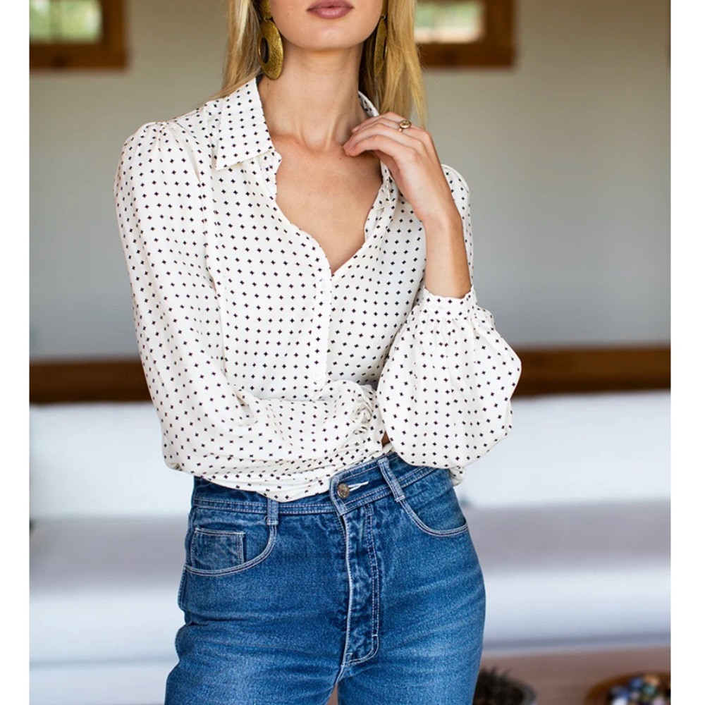 EMERSON FRY Frankie Blouse - 30’s Print Silk